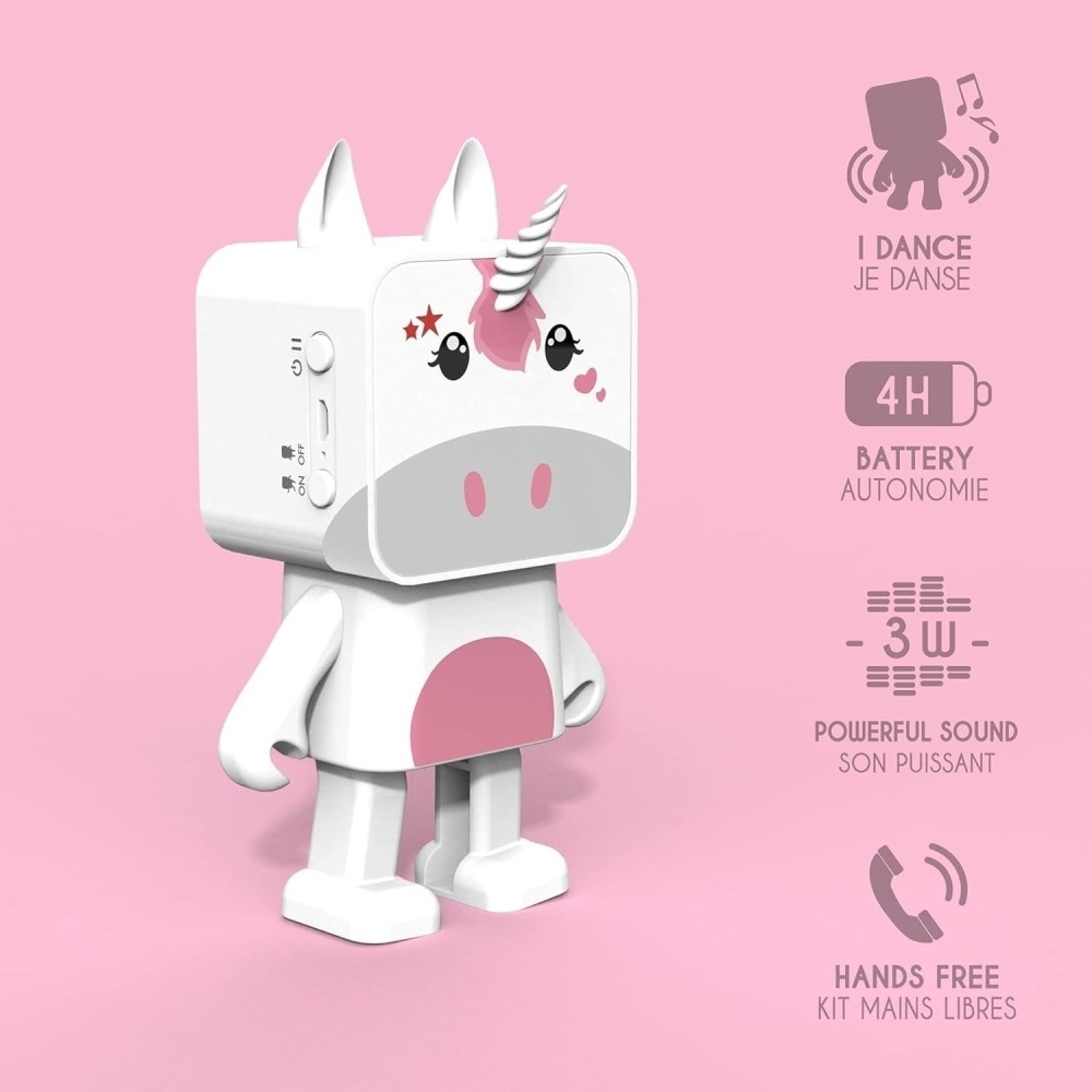 MOB Dancing Unicorn Bluetooth Speaker - Pink